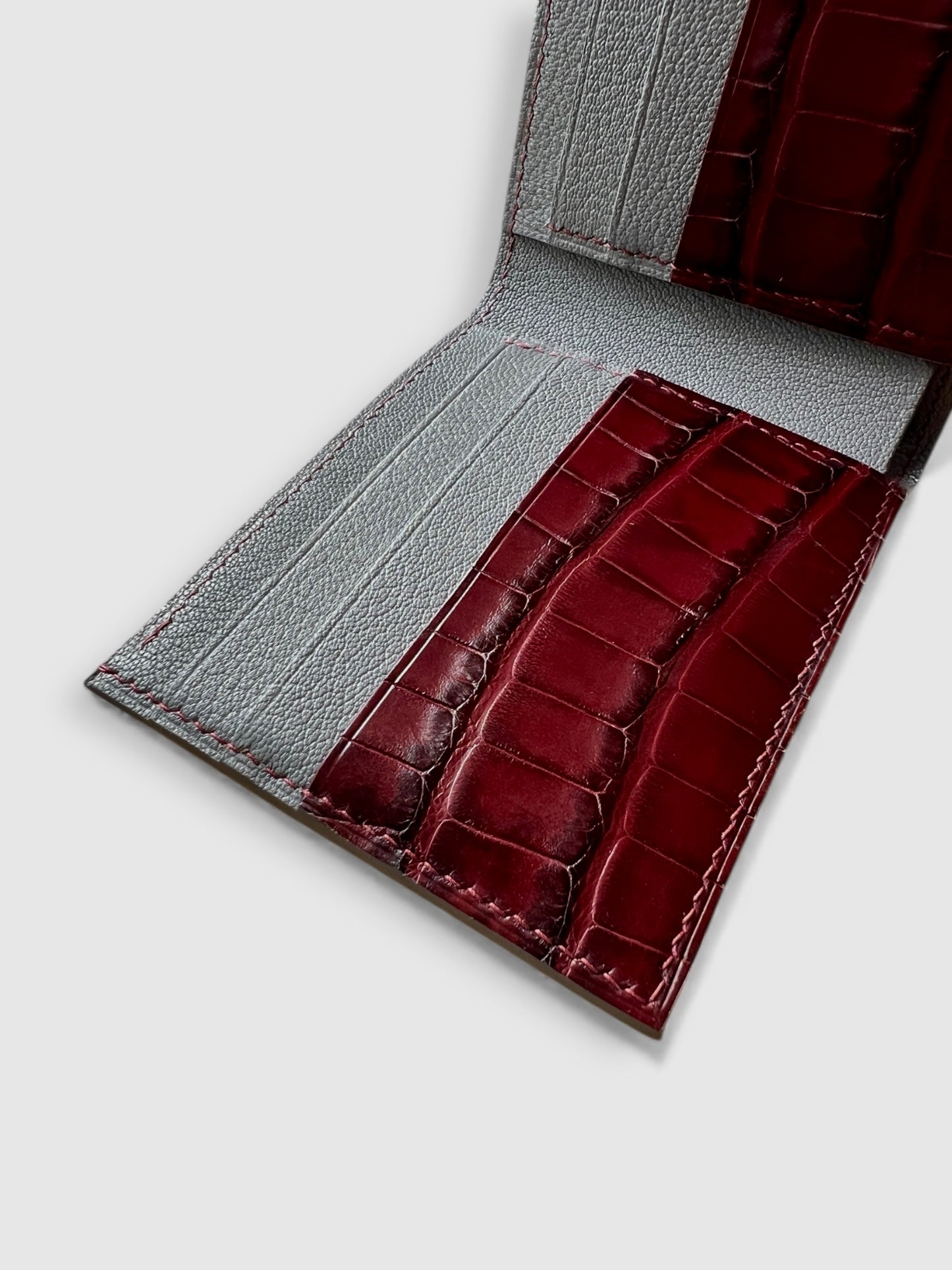 Ashford Wallet in Alligator & French chèvre