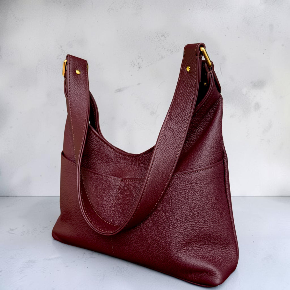 Vella Shoulder Bag-Bordeaux