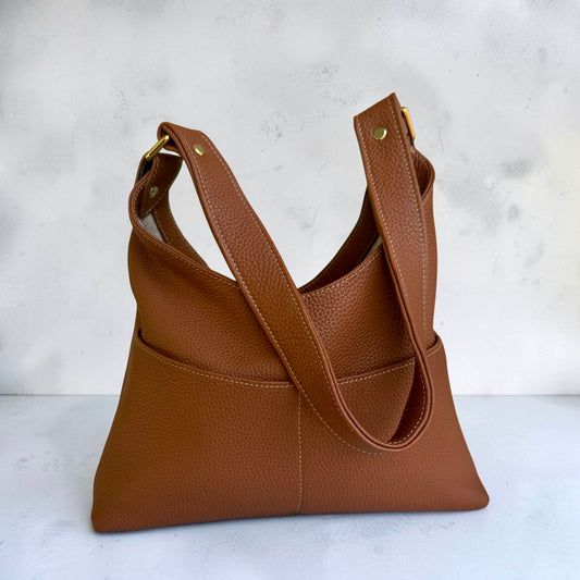 Vella Shoulder Bag-Cognac