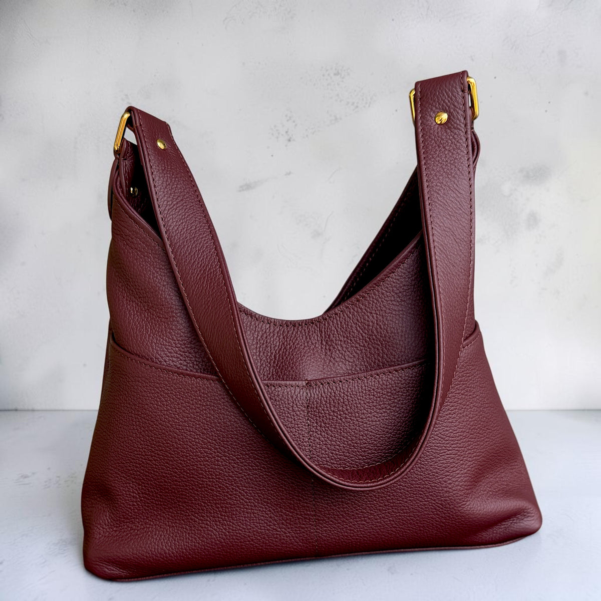 Vella Shoulder Bag-Bordeaux
