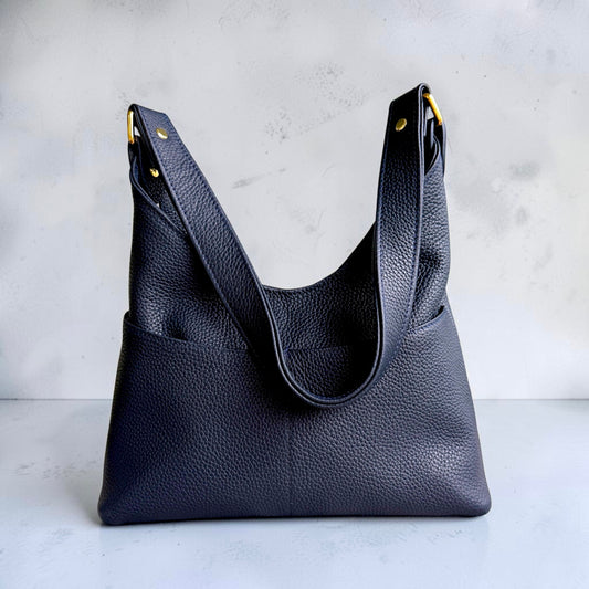 Vella Shoulder Bag-Navy