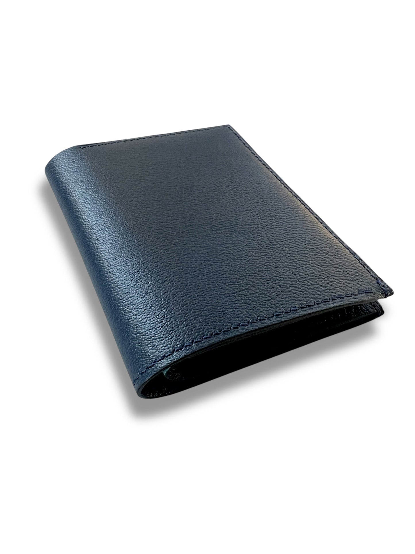 Hamilton wallet in chèvre  with chèvre interior, handcrafted by Jon Brady USA.