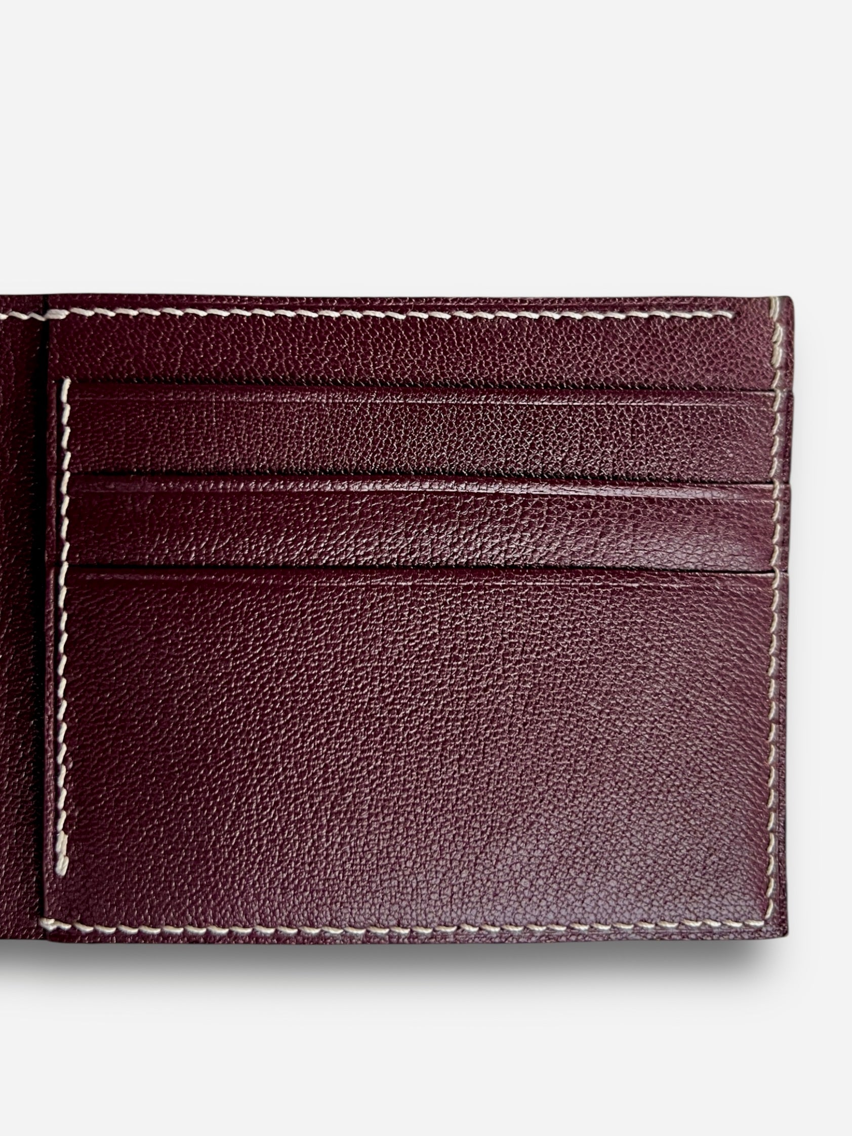 Ashford wallet in chèvre with chèvre interior, handcrafted by Jon Brady USA.