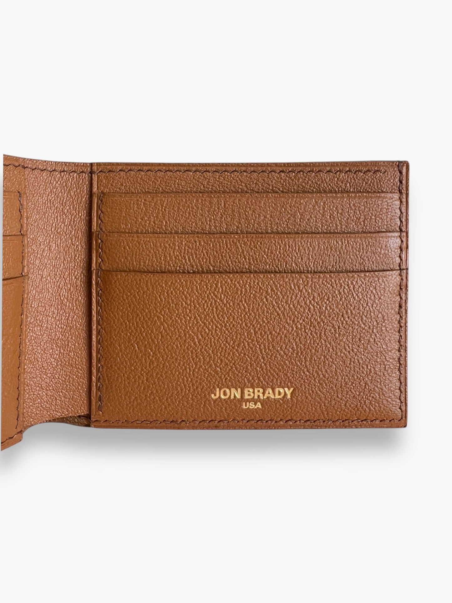 Ashford wallet in evercolor with chèvre interior, handcrafted by Jon Brady USA.
