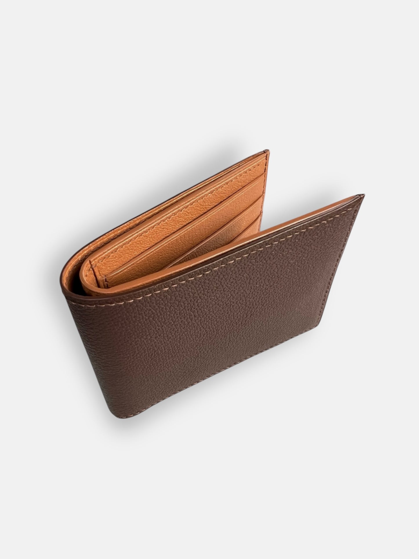 Ashford wallet in evercolor with chèvre interior, handcrafted by Jon Brady USA.