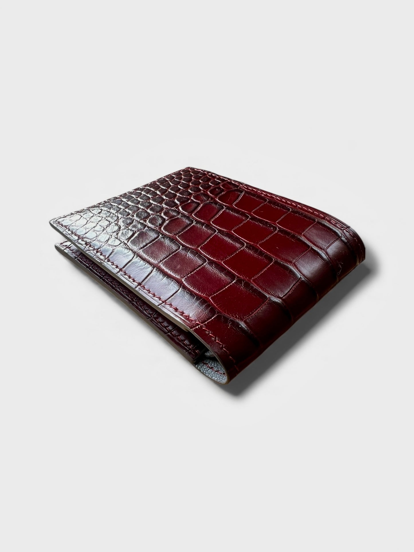 Ashford Wallet in Alligator & French chèvre
