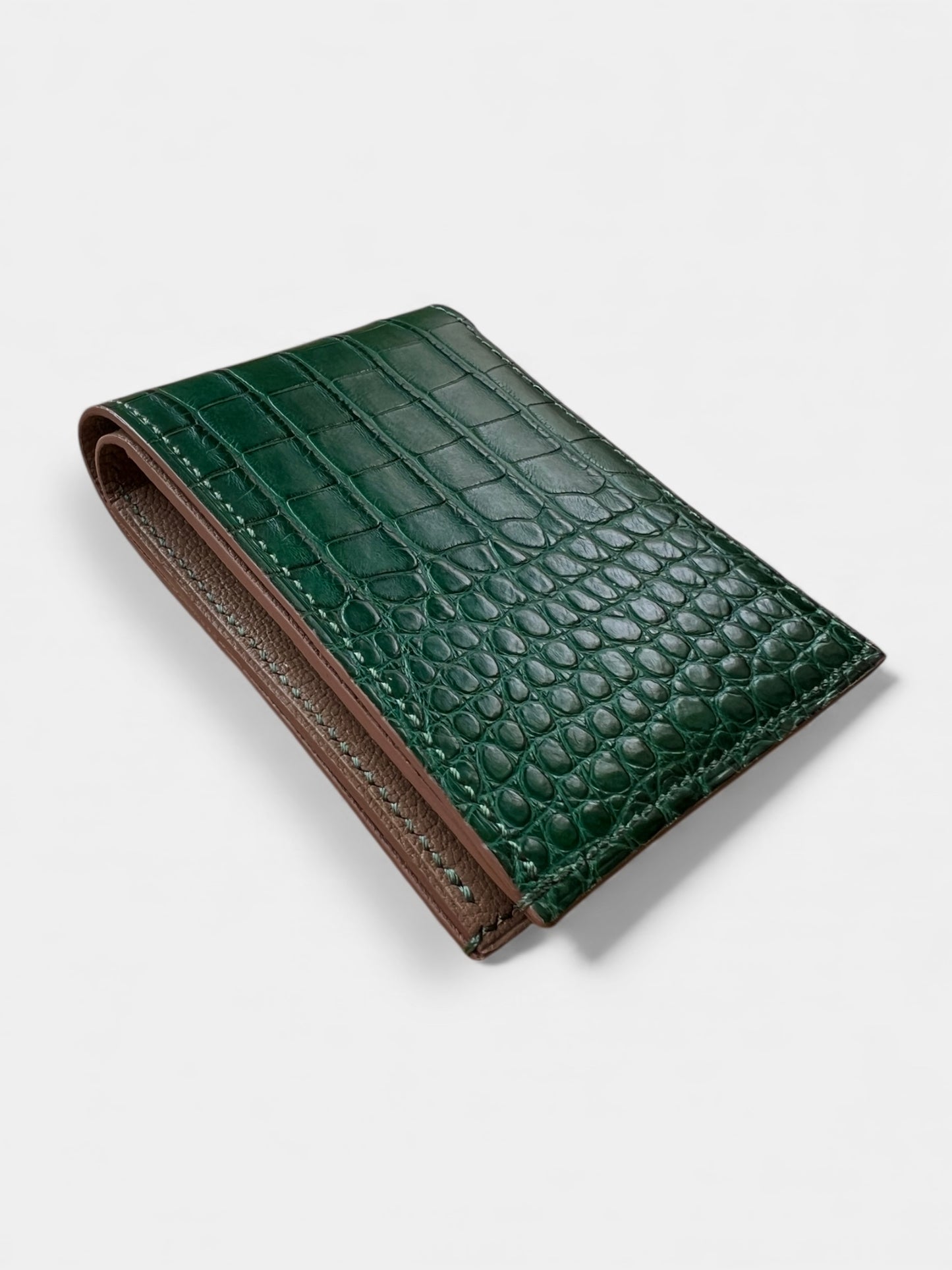 Ashford Wallet in Alligator & French chèvre