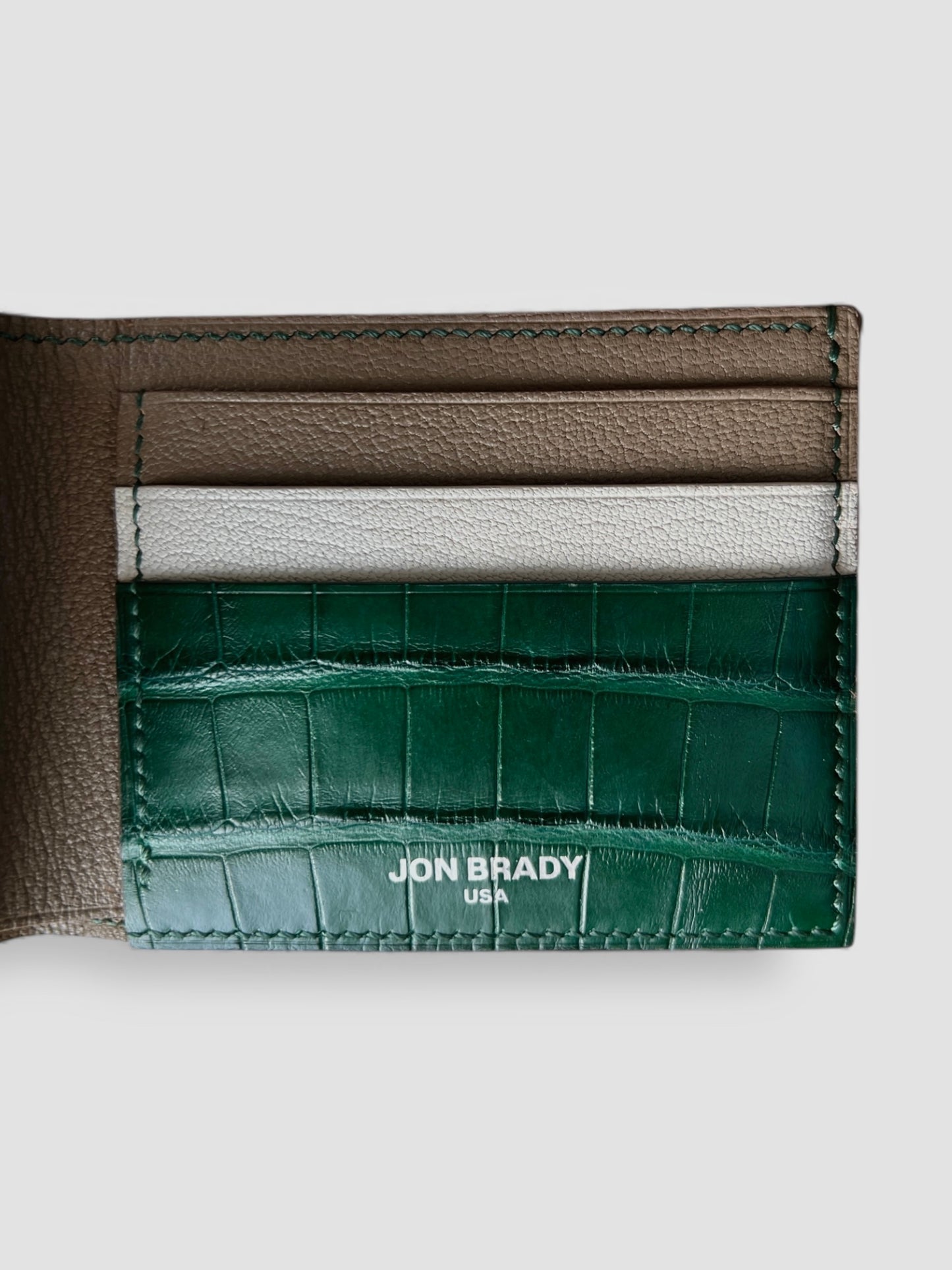 Ashford Wallet in Alligator & French chèvre