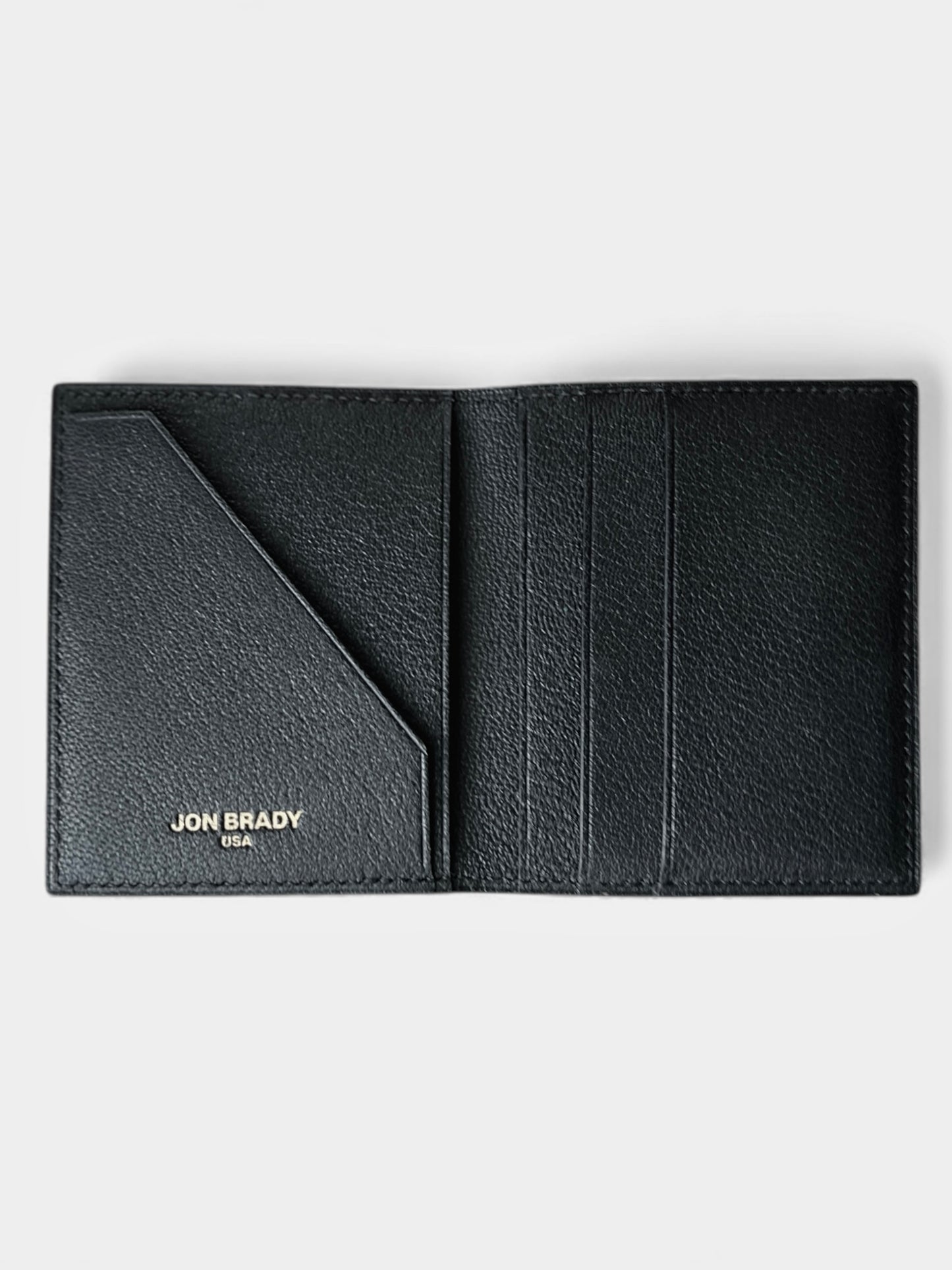 Knox Wallet in Black Calf & French Chèvre