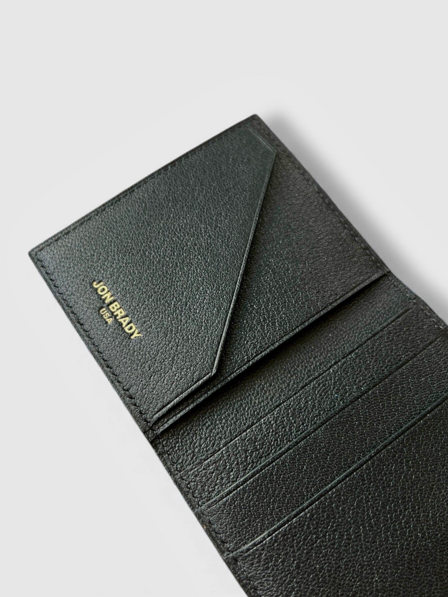 Knox Wallet in Black Calf & French Chèvre