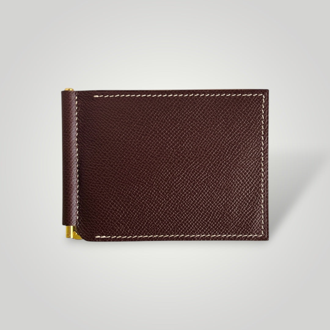 Atlas Wallet in Haas Epsom Calfskin & French Chèvre