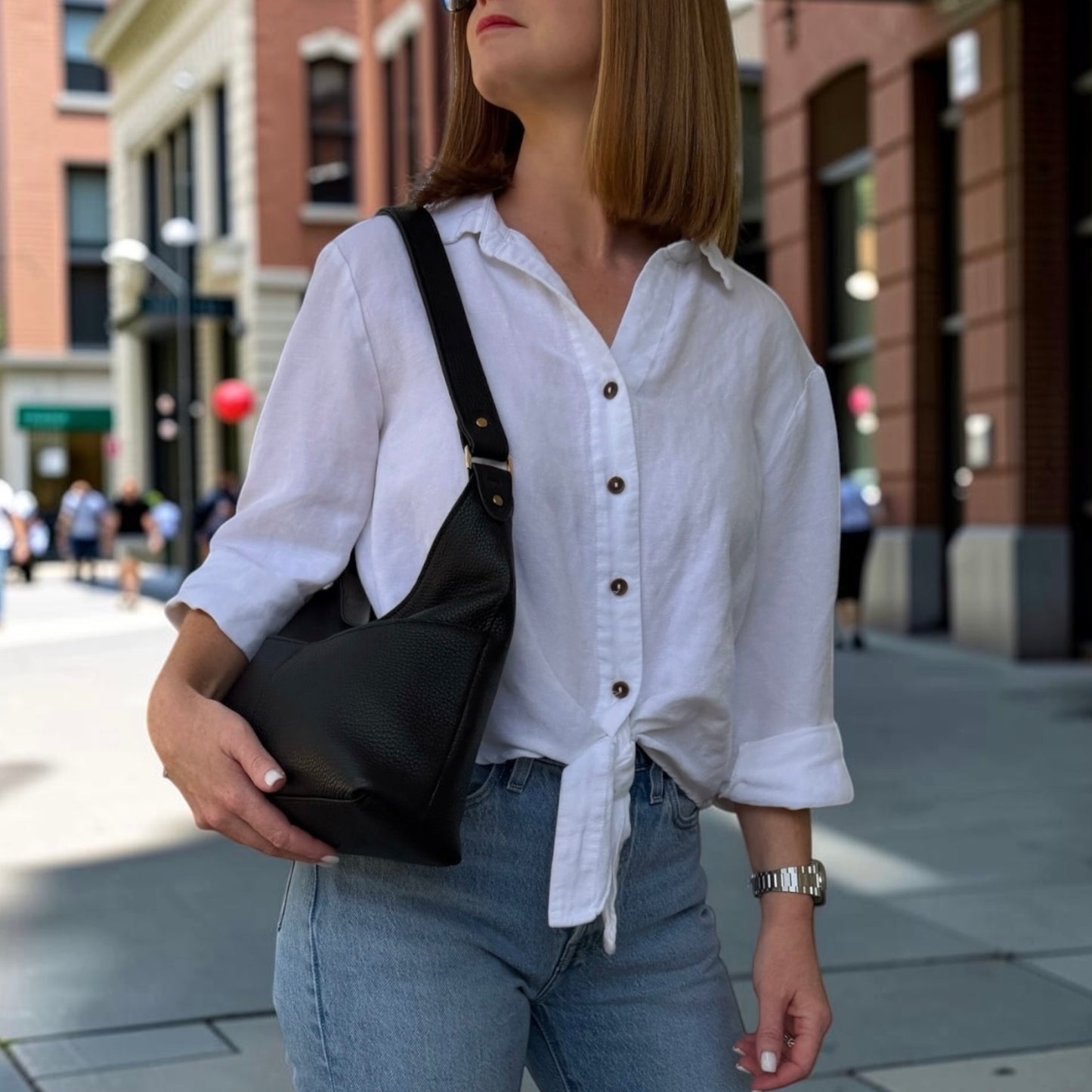 Vella Shoulder Bag-Navy