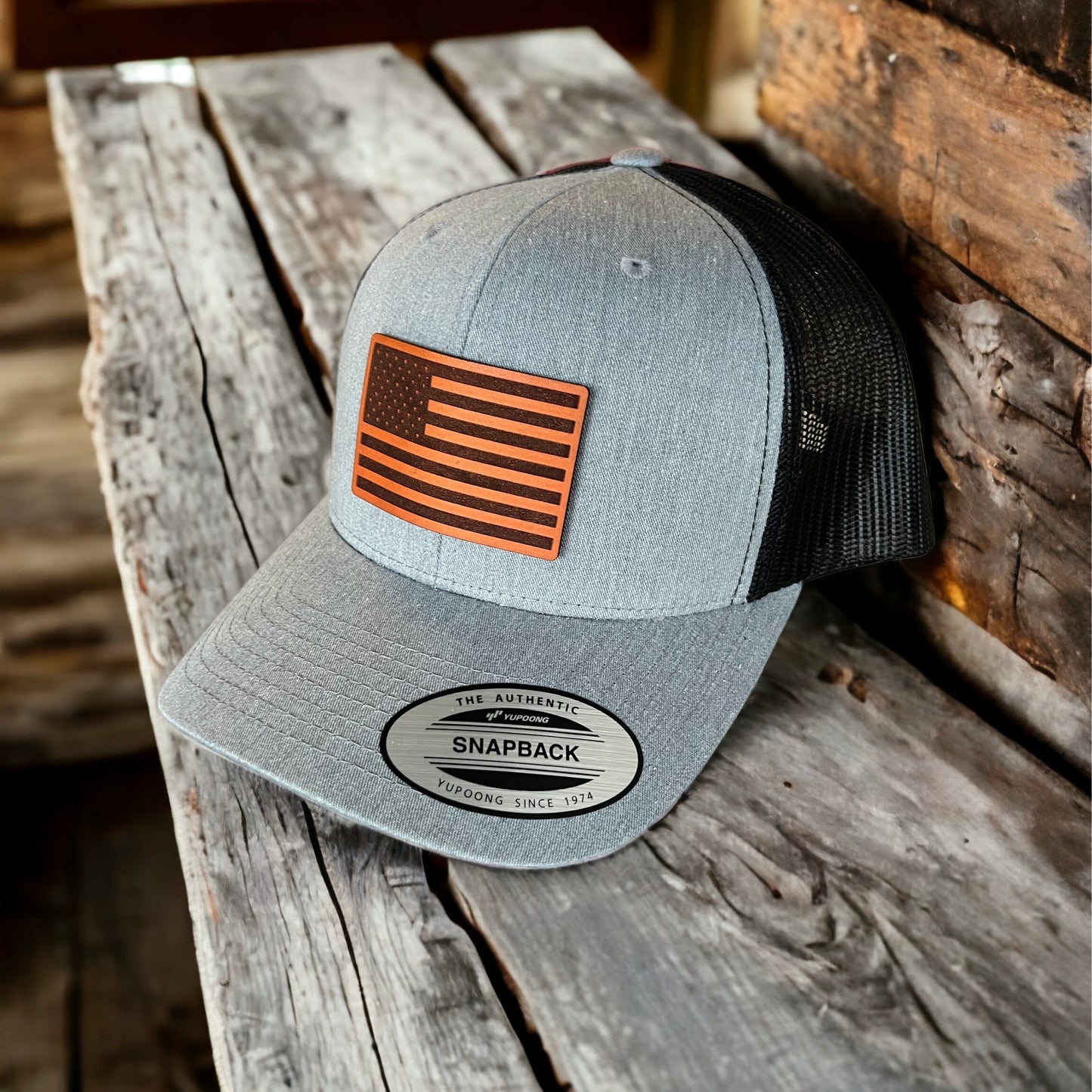 Trucker Snapback Hat American Flag