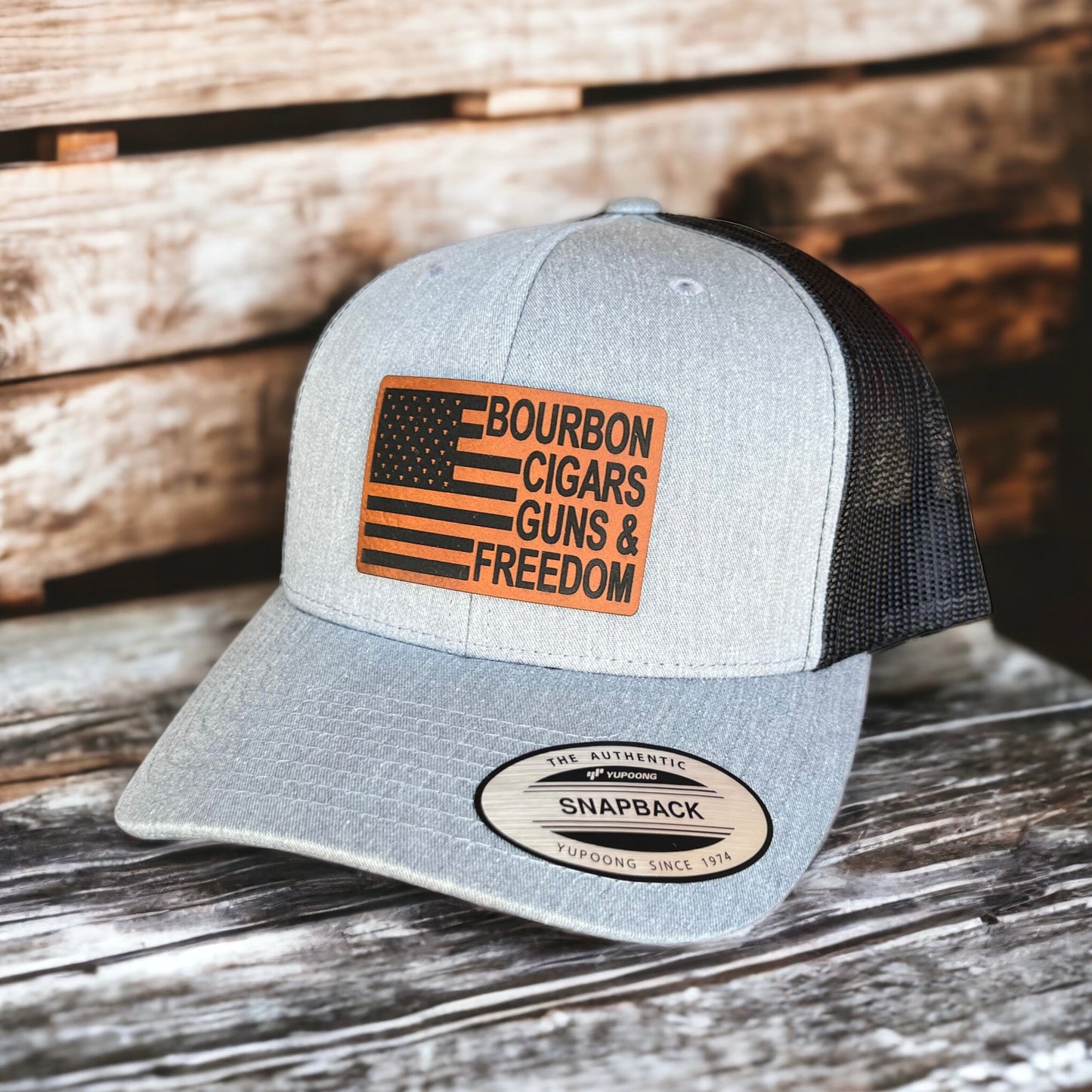 Bourbon Cigars Guns & Freedom Hat