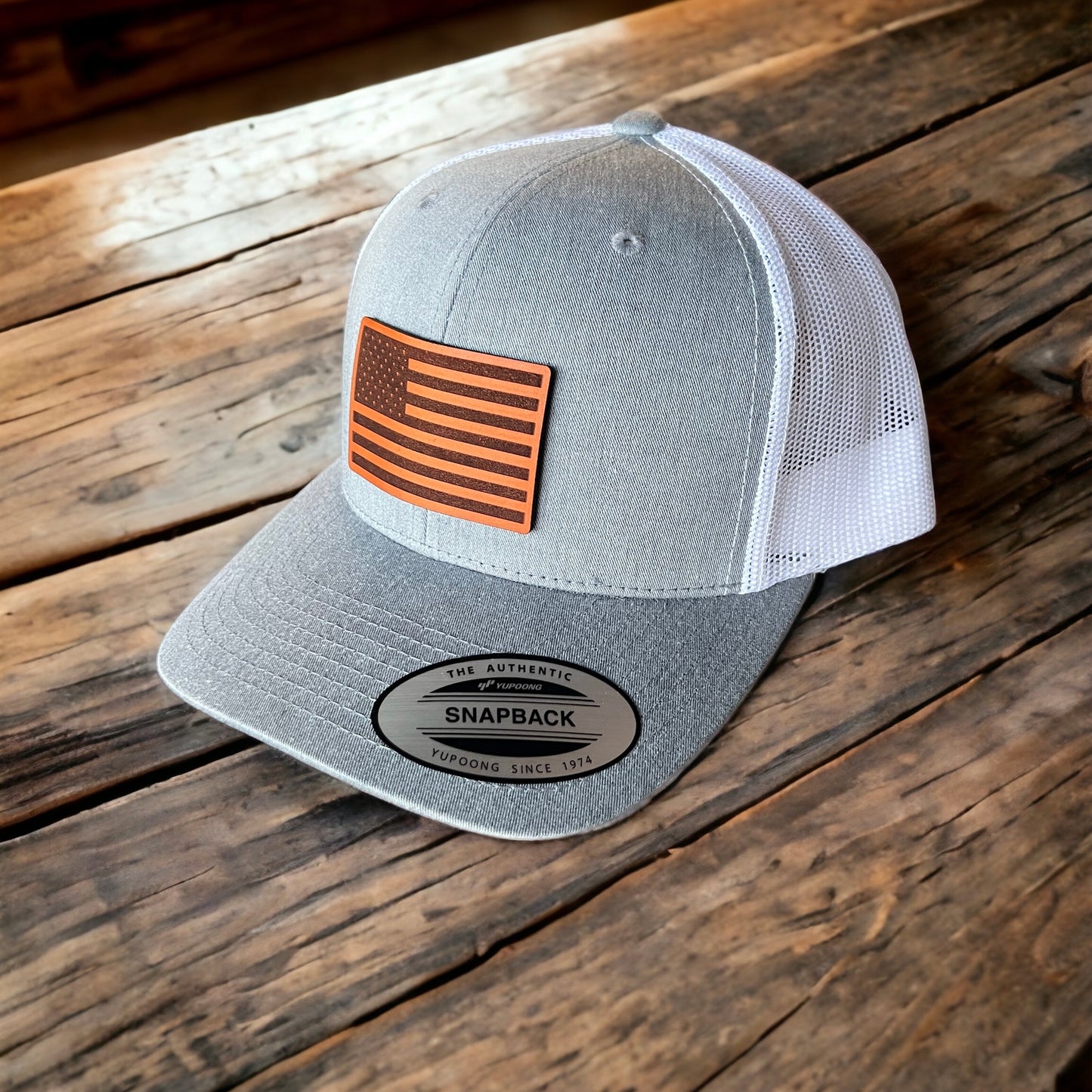 Trucker Snapback Hat American Flag