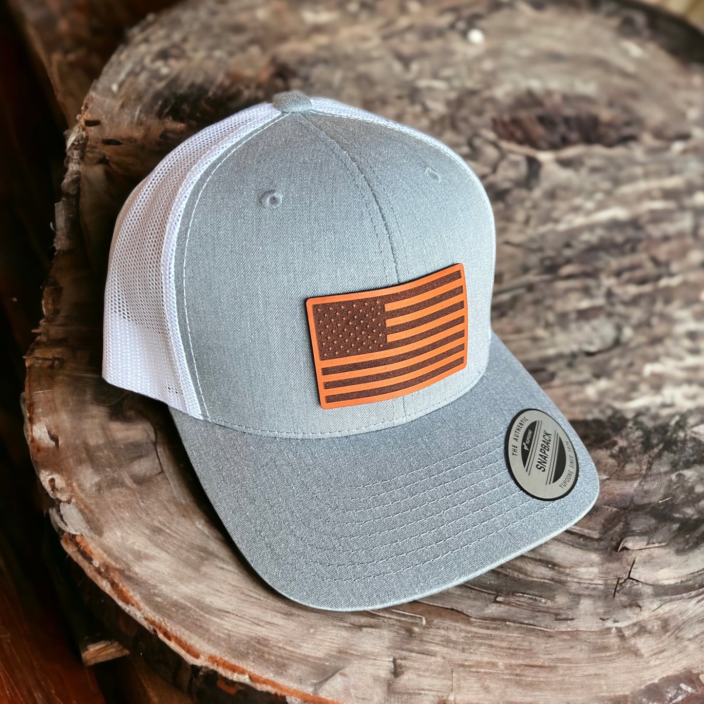 Trucker Snapback Hat American Flag